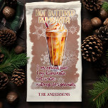 Hett Buttered Rumchata jul Cocktail Recipe Kökshandduk<br><div class="desc">Fira helgdagarna med den här personlig Hetten Buttered Rumchata-julcocktailreceptet kökshandduk. Den här handduken har ett snyggt recept på en krämig och tilltalande Rumchata-cocktail och ger dig en mysigt beröring i köket. Anpassa den med din familj namn för en unik helgdag.</div>