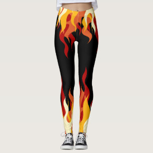 "Hett Byxor Flames on Black