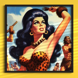 Hett Cavewomen Poster