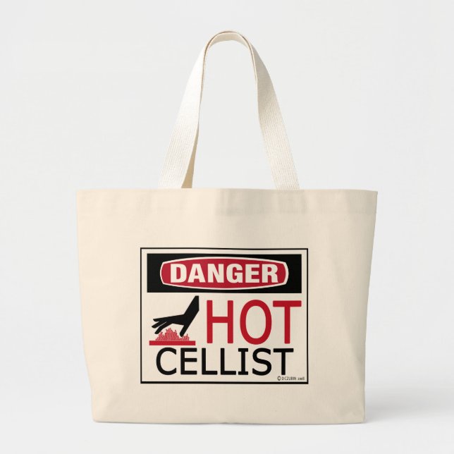 Hett Cellist Jumbo Tygkasse (Framsidan)