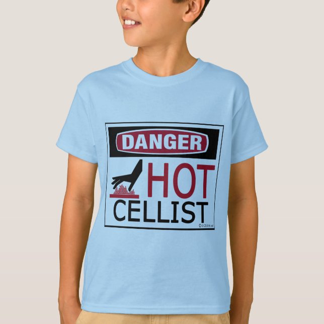 Hett Cellist T-shirt (Framsida)