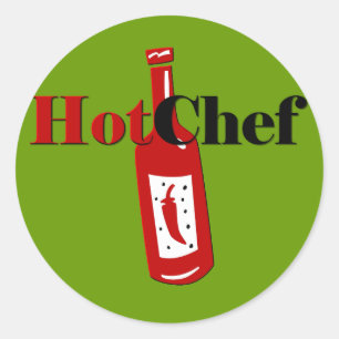 Hett Chef Runt Klistermärke
