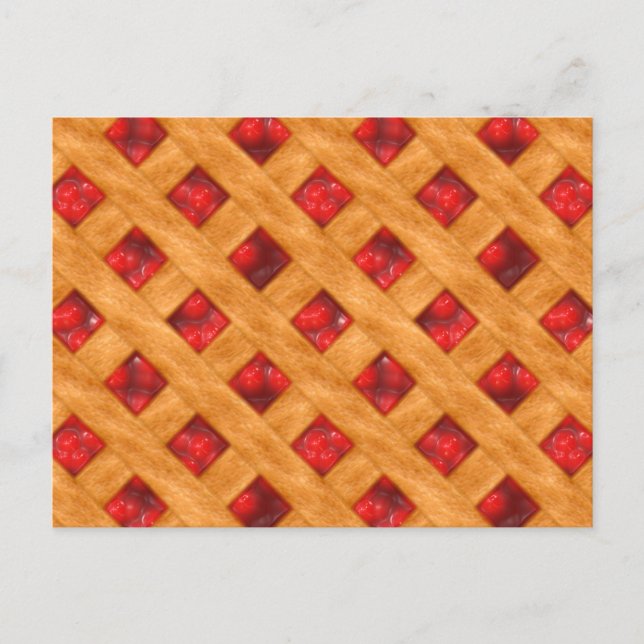 Hett Cherry Paj Vykort (Framsida)