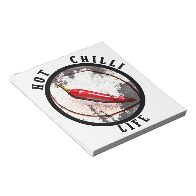 Hett chili anteckningsblock (Vinklad)