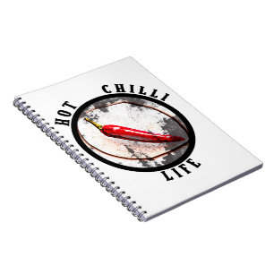 Hett chili anteckningsbok