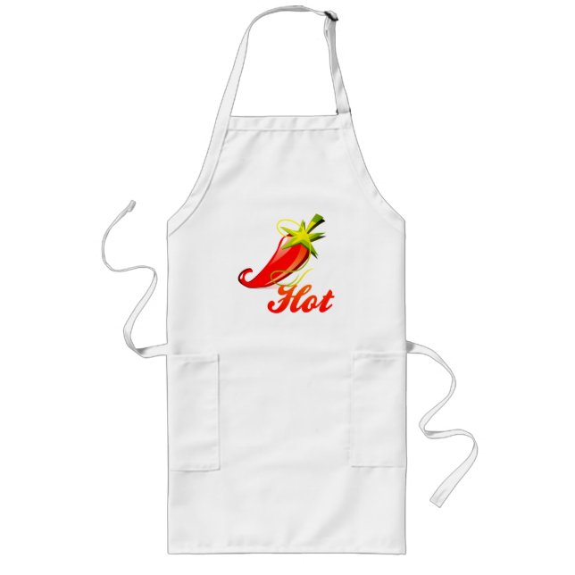 Hett Chili Långt Förkläde (Framsidan)