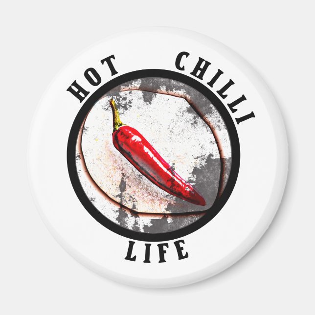 Hett chili magnet (Framsidan)