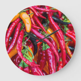 Hett Chili paprika på jordbruksmarknaden i Madiso Stor Klocka