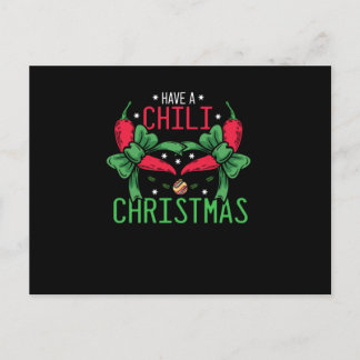 Hett Chili Pepper-juldesign, Unisex Vykort