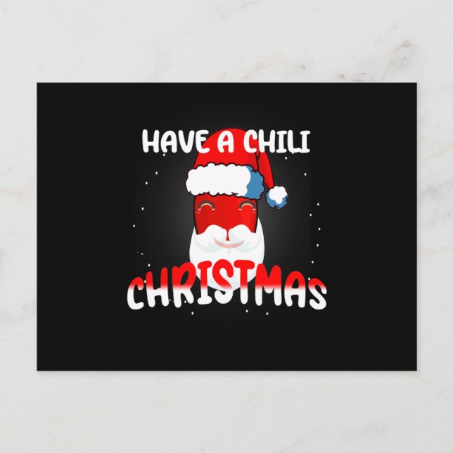 Hett Chili Pepper-juldesign, Unisex Vykort (Framsida)
