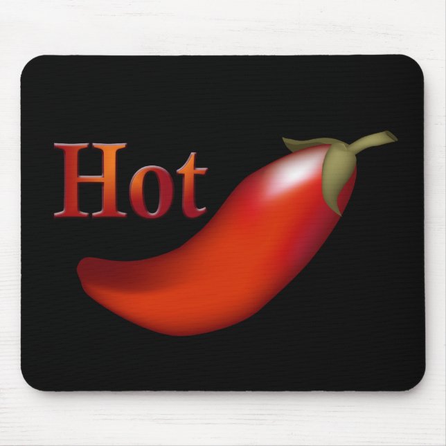 Hett Chili Pepper Mousepad Musmatta (Framsidan)