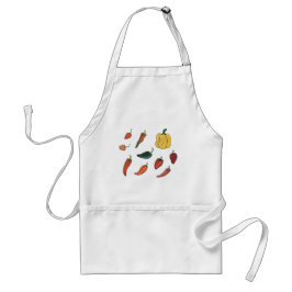 Hett Chili Peppers Apron Förkläde