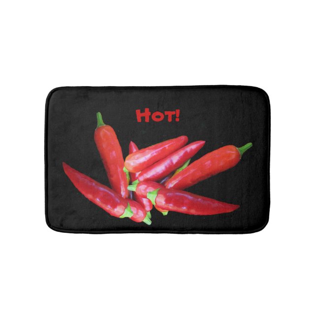 Hett Chili Peppers Bath Mats Badrumsmatta (Framsidan)