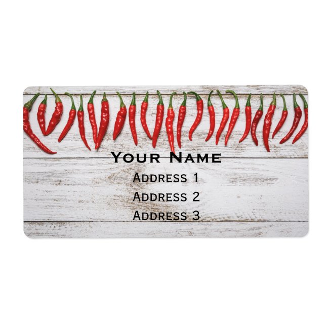 Hett Chili Peppers Gräns Fraktsedel (Framsidan)