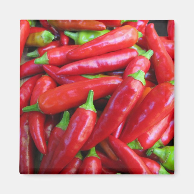 Hett Chili Peppers Magnet (Framsidan)