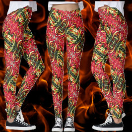 Hett Chili Peppers Modern Design Leggings