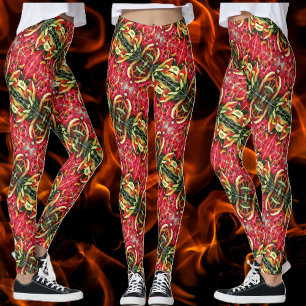 Hett Chili Peppers Modern Design Leggings
