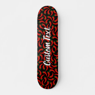 Hett Chili Peppers Mönster Mini Skateboard Bräda 18,5 Cm