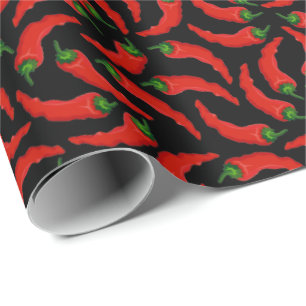 Hett Chili Peppers Mönster Presentpapper