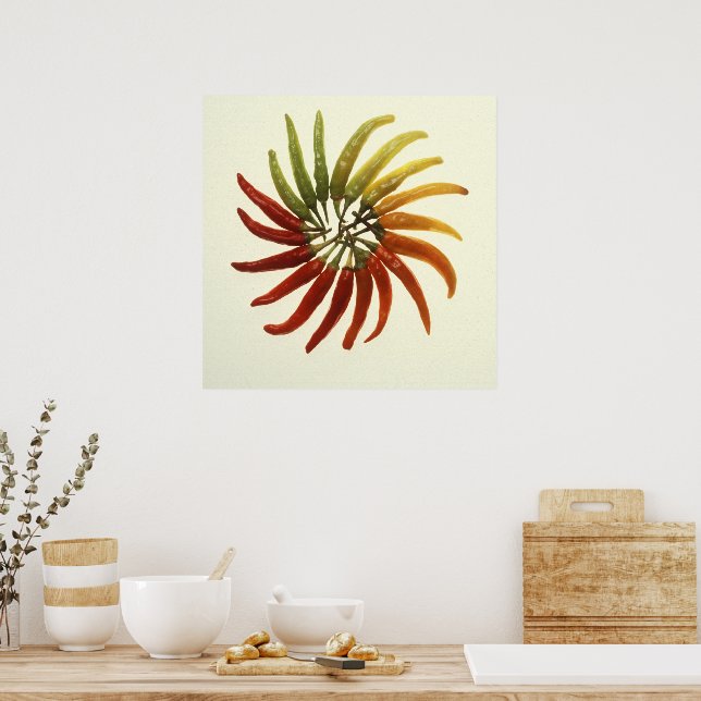 Hett Chili Peppers Poster (Kök)