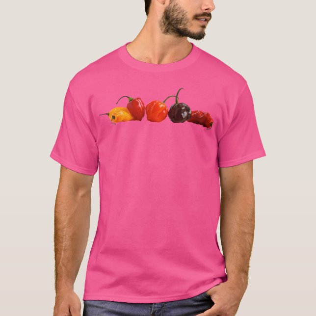 Hett Chili Peppers T Shirt (Framsida)
