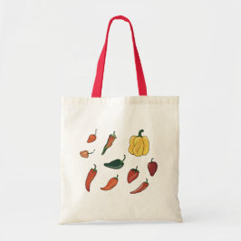 Hett Chili Peppers Tote Bag Tygkasse