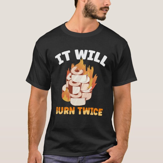 Hett Chili Sauce kommer att bränna två gånger spic T Shirt (Framsida)
