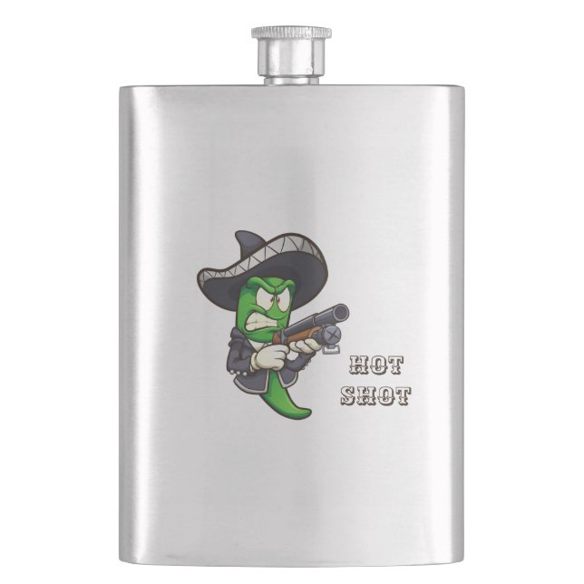 Hett Chili Shot (Edit) - hett glas Fickplunta (Framsidan)