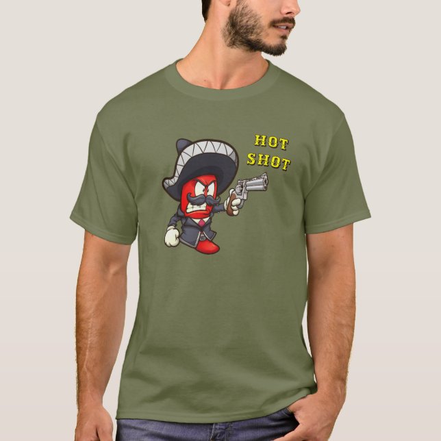 Hett Chili Shot T Shirt (Framsida)