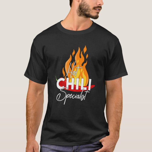 Hett Chili Specialist T Shirt (Framsida)