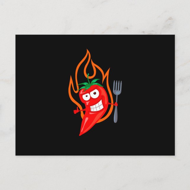Hett Chili Vykort (Framsida)