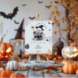 Hett Choco Pub Little Boo Baby Shower Halloween Poster