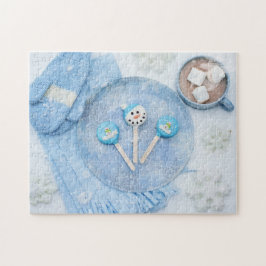 Hett Chocolat i kall väder Pussel