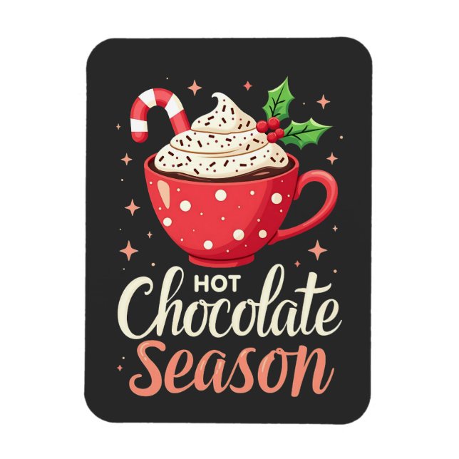 Hett Chocolate Älskare Magnet (Vertikal)