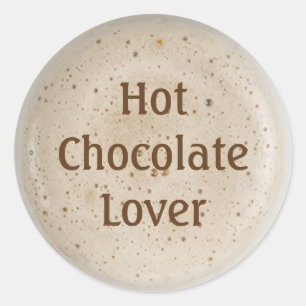 Hett Chocolate Älskare Runt Klistermärke