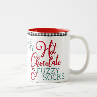Hett Chocolate and Fuzzy Socks Mugg
