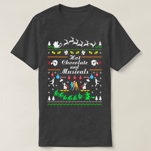 Hett Chocolate and Musicals T Shirt (Design framsida)