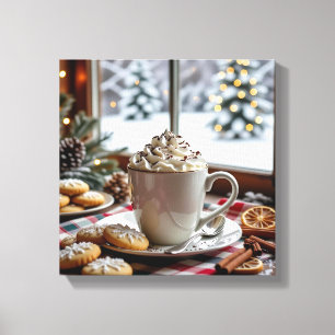 Hett Chocolate and Sugar Cookies Festive jul Canvastryck