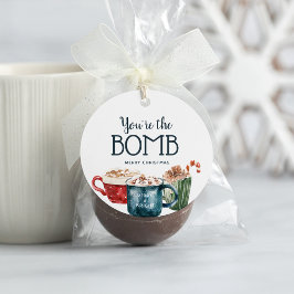 Hett Chocolate Bomb Gift Märkre Gåvor Etiketter