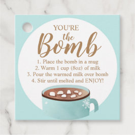 Hett Chocolate Bomb Märkre Du är Bomb Cocoa Gåvor Etiketter