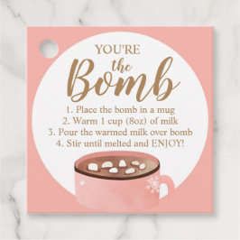 Hett Chocolate Bomb Märkre Du är Bomb Cocoa Gåvor Etiketter
