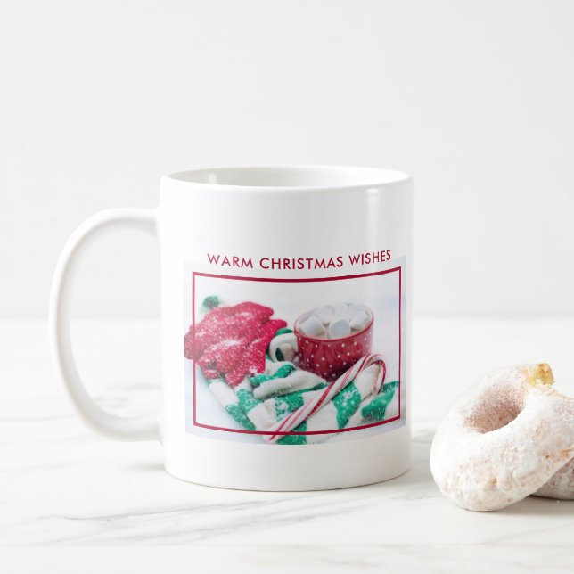 Hett Chocolate & Candy cane jul Kaffemugg (Med munk)