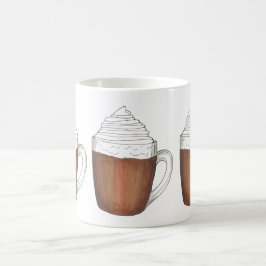 Hett Chocolate Cocoa w/ Whipping Cream Winter Mugg