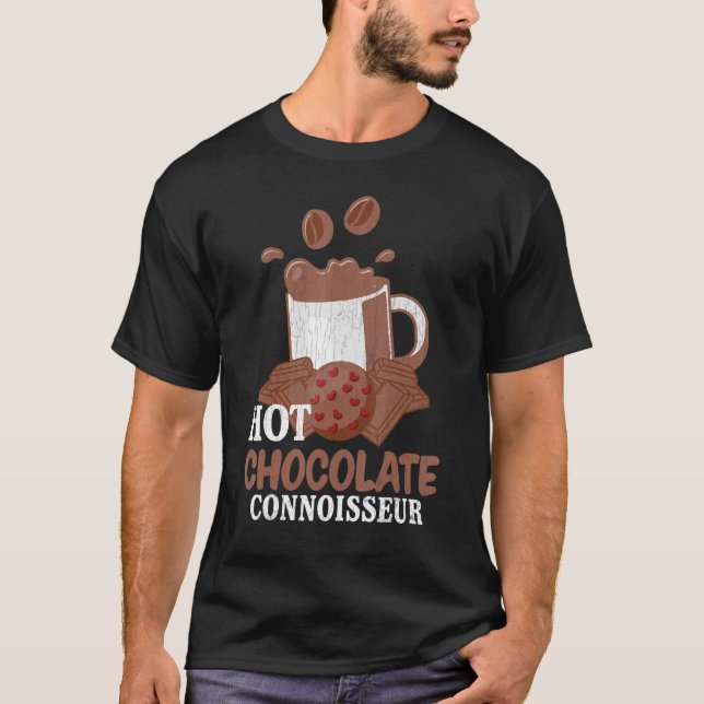 Hett Chocolate Connoisseur Food Eater Graphics T Shirt (Framsida)