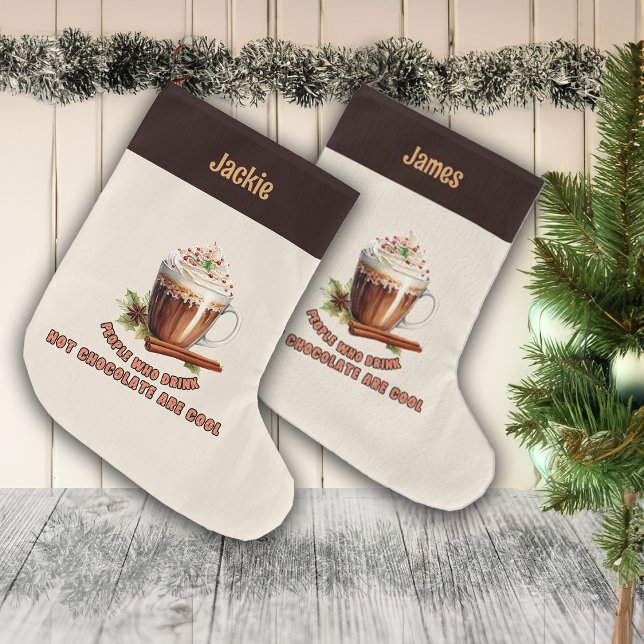 Hett Chocolate Coola People Stor Julstrumpa (Skapare uppladdad)