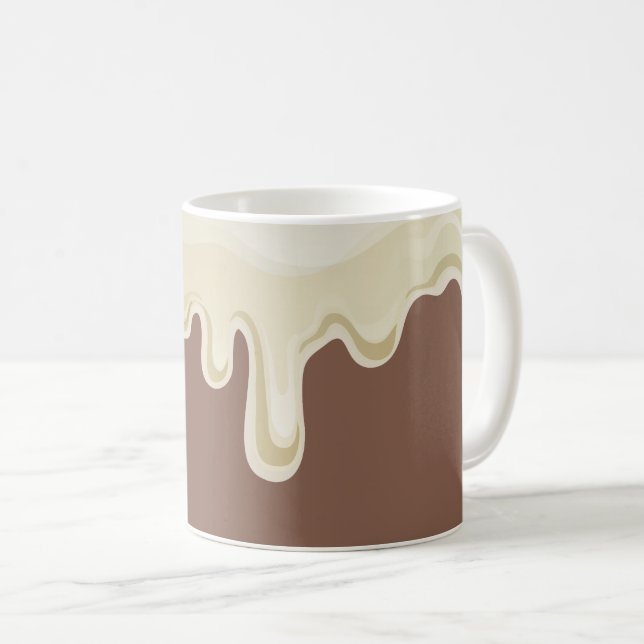 Hett Chocolate Dripping Cream Kaffemugg (Framsida höger)