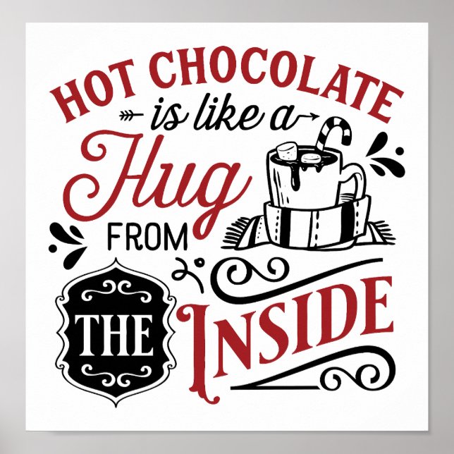 Hett Chocolate Hug Party Station Poster (Framsidan)