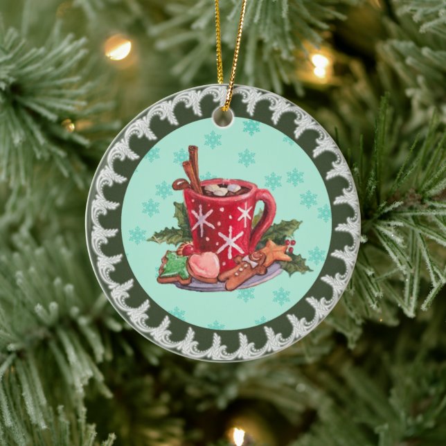 Hett Chocolate-jul Julgransprydnad Keramik (Träd)