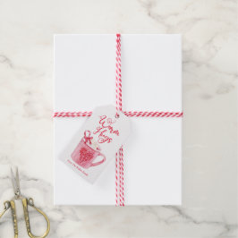 Hett Chocolate Label-julkalender Presentetikett