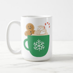 Hett Chocolate Marshmallow Candy cane Gingertea Kaffemugg